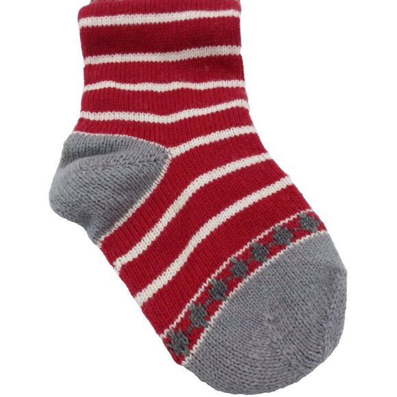 Pottery Barn Kids Peanut Natural Fair Isle Santa Wool Stocking Christmas Xmas - Picture 6 of 16